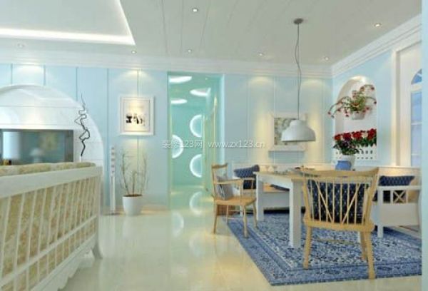 地中海风格装修案例 蓝色的梦，温馨的家