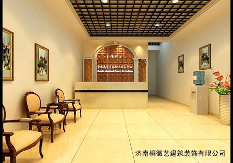 济南市中海物业中海奥龙观邸服务中心100平米欧式风格装修效果图
