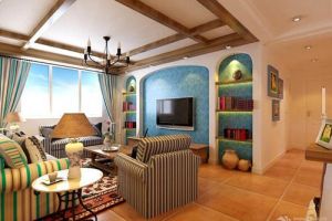 纯美地中海风格客厅 带你领略蓝与白的绝美意境