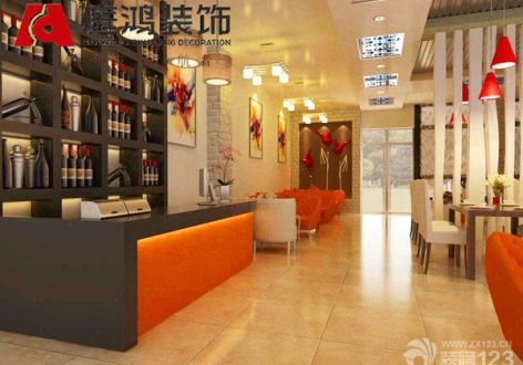 杭州市维克餐厅400平米现代风格装修效果图