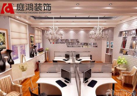 杭州市城乡规划设计研究院办公室270平米现代风格装修效果图