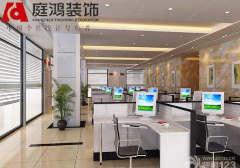 杭州市律师事务所办公室340平米现代风格装修效果图