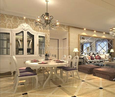 南宁盛天果岭小区欧式风格188平米装修效果图案例