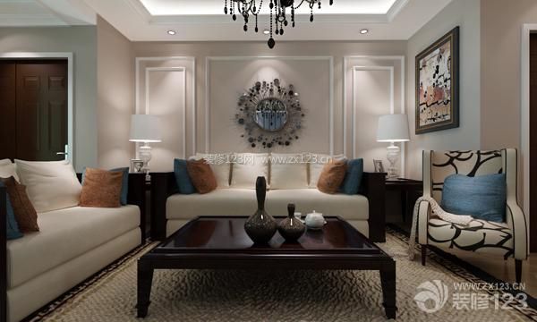 现代客厅 客厅装修设计 沙发背景墙 