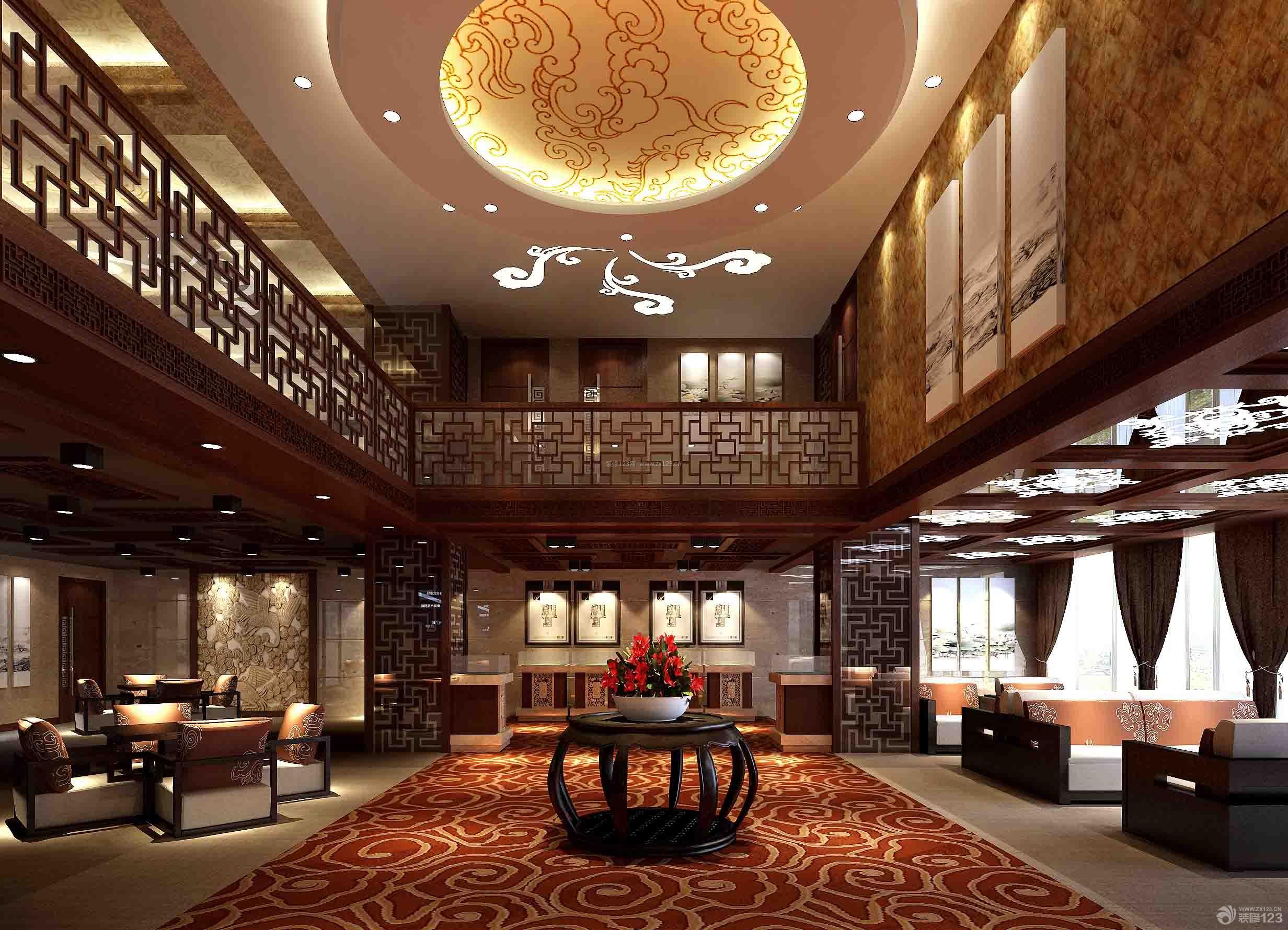 休闲会所天花板吊顶装修效果图