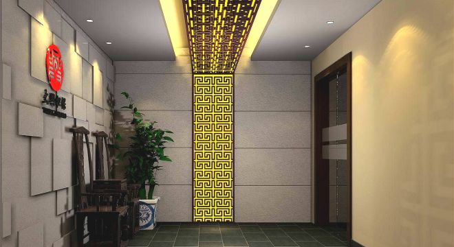 郑州市郑东新区担保公司办公室400平米中式风格