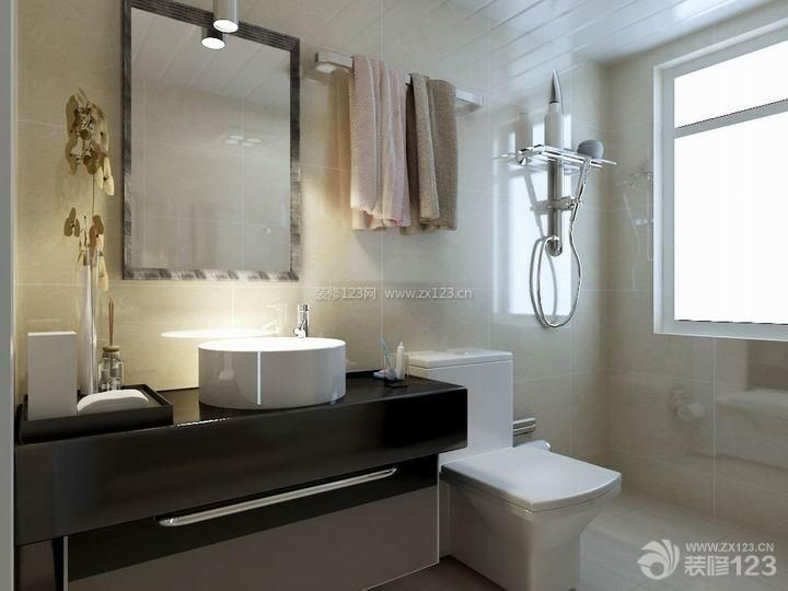 现代简约风格卫生间浴室柜设计图