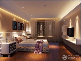 现代中式家居卧室效果图欣赏