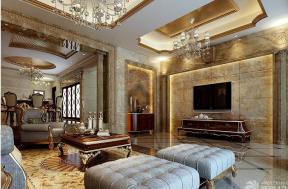 古典欧式风格 豪华别墅 时尚客厅 客厅装修设计 欧式沙发 沙发椅 软沙发 