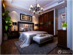 混搭风格设计 主卧室设计 卧室颜色搭配 双人床 床头背景墙 软包背景墙 