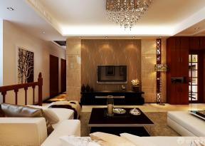 中式风格设计 三室两厅 时尚客厅 客厅装修风格 液晶电视背景墙 