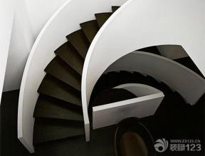 现代设计风格 楼梯扶手 混合材料楼梯 弧形梯 