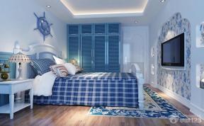 地中海风格设计 15平米卧室 卧室装修颜色 