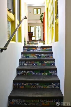 混搭风格设计 楼梯设计 楼梯扶手 混合材料楼梯 