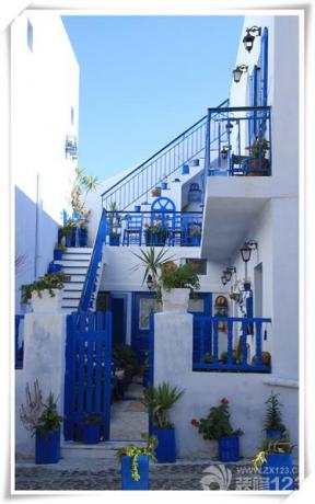 地中海风格设计 别墅外观设计 别墅装饰 楼梯扶手 楼梯设计 混合材料楼梯 