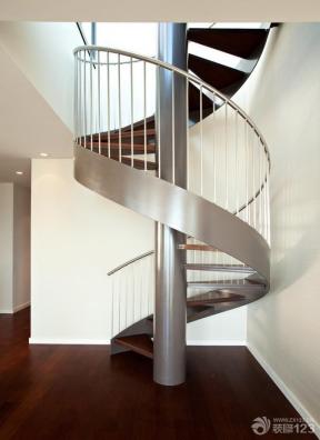 现代设计风格 螺旋梯 木楼梯 楼梯扶手 楼梯设计 
