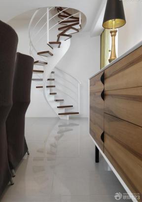 简约时尚风格 简约装修设计 螺旋梯 楼梯扶手 楼梯设计 