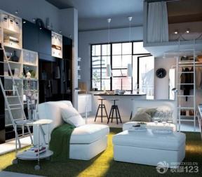 现代简约风格 简约时尚风格 小户型室内设计 50平米小户型 小客厅 