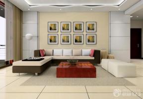 现代设计风格 现代客厅 沙发背景墙 照片墙 组合沙发 贵妃榻 