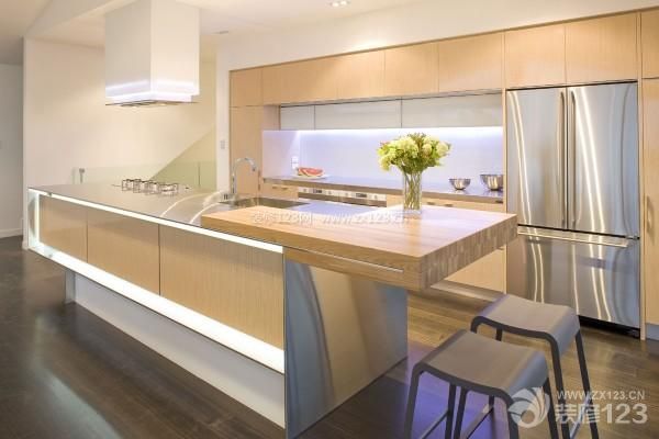现代简约家装厨房设计装修效果图大全2014图片