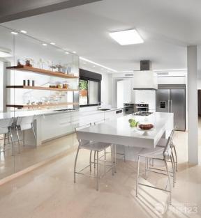 现代设计风格 厨房装修风格 厨房橱柜 厨房设计 橱柜中岛 