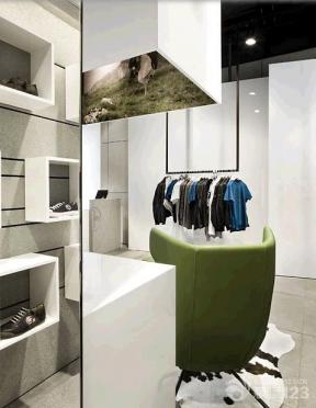 现代设计风格 男装店面 10平米服装店 服装店铺 服装店装修设计 