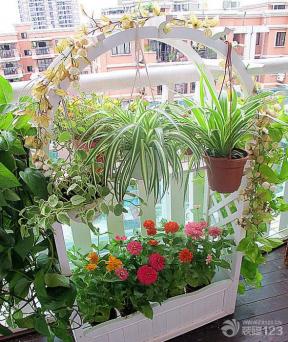 田园风格设计 小阳台 阳台装饰 阳台小花园 