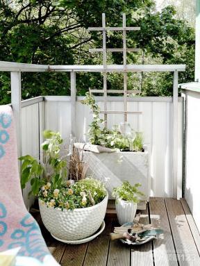 现代设计风格 阳台装饰 露天阳台 小阳台 阳台小花园 