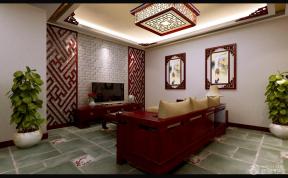 新中式风格 客厅简单 最新客厅装修效果图 背景墙装饰 
