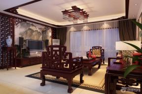 新中式风格 农村客厅装修效果图 时尚客厅 