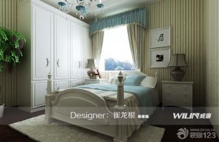 简约欧式风格小清新卧室装修设计效果图