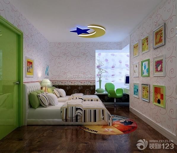 现代设计风格儿童房间布置装修效果图