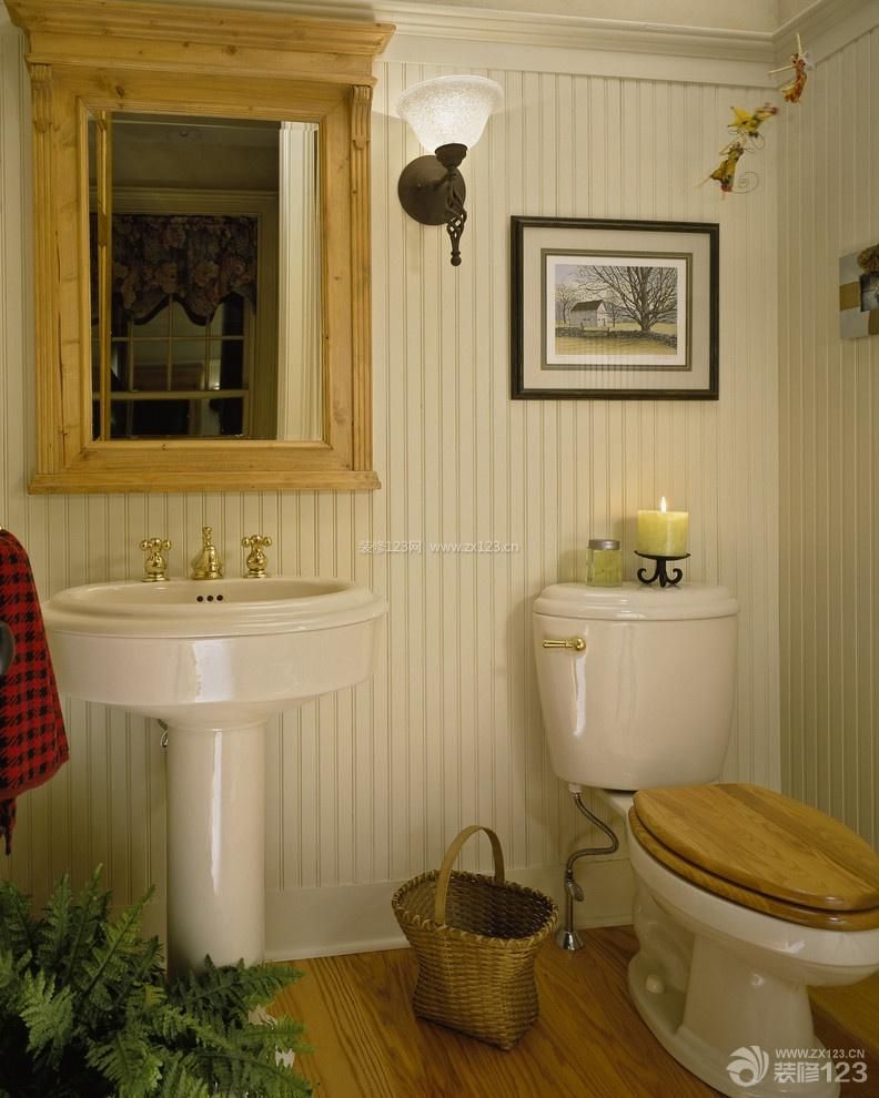 美式风格两室一厅卫生间装修效果图