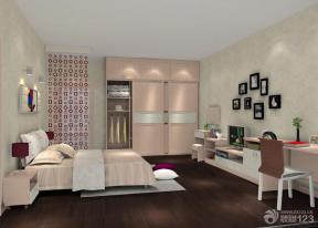 现代设计风格 女生卧室设计 70平米 两室一厅 
