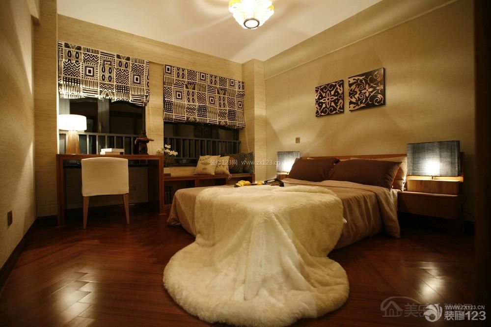 东南亚风格130平米卧室设计装修效果图