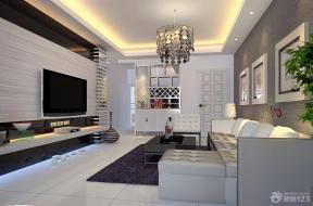 现代设计风格 90平米 两室两厅 客厅装潢设计效果图 