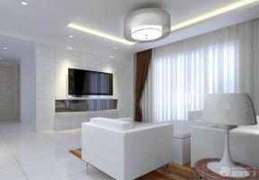 现代设计风格 家装客厅 电视背景墙 两室一厅 80平米 