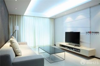 现代简约风格最新客厅家庭电视背景墙装修效果图