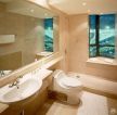 现代简约风格80平米两室一厅卫生间设计装修效果图
