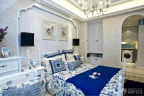 地中海风格装饰 主卧室 90平米 两室两厅 