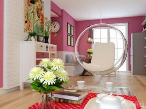 现代简约家具图片 客厅装饰花