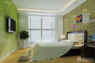 现代简约风格80平米两室一厅室内卧室装修效果图