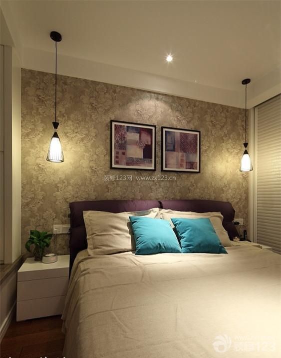 现代设计风格小户型精装修卧室图片