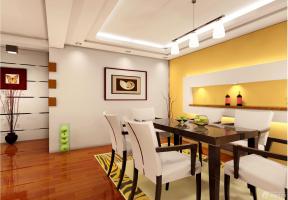 现代设计风格 特色餐厅 90平米 两室两厅两卫 两室两厅 
