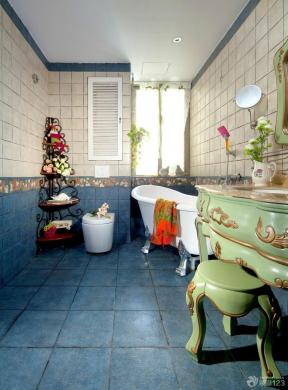 地中海风格设计 90平米 三室一厅 三室一厅一厨一卫 卫生间