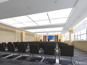 新中式风格 天花吊顶 小型会议室布置 