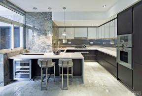 现代设计风格 80平米 三室一厅 整体厨房 