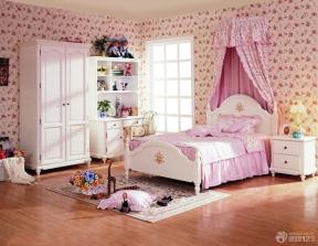 田园风格设计 女生卧室 70平米 两室一厅 