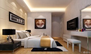 现代简约家装80平米两室一厅卧室装修设计效果图