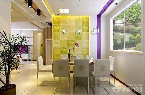 室内现代风格餐厅装修效果图大全2014图片